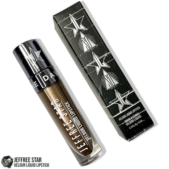 JEFFREE STAR VELOUR LIQUID LIPSTICK IN SHANE METALLIC DEEP BRONZE BROWN DAWSON - Picture 2 of 9